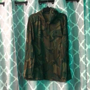 Ralph Lauren Mens Jersey Hooded T-Shirt Camo